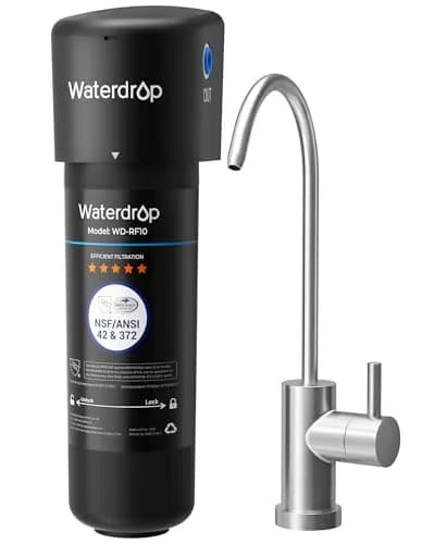 Waterdrop 10UB Under Sink Water Filter System with Dedicated Faucet, 11000 Gallons (30,000 Liters) | Reduces PFAS, Lead, Chlorine thumbnail 1