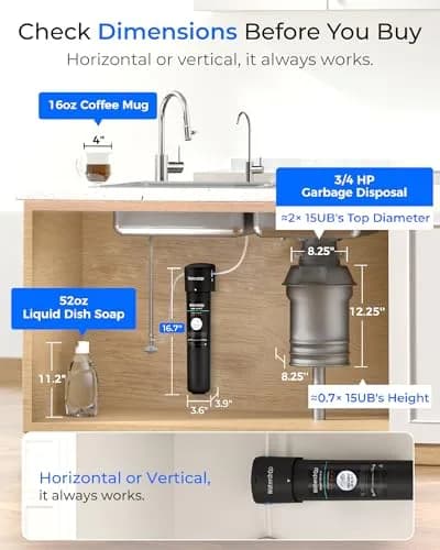 Waterdrop 15UB Under Sink Water Filter System with Dedicated Faucet, 19000 Gallons (730 Days) | Reduces PFAS, Lead, Chlorine thumbnail 5