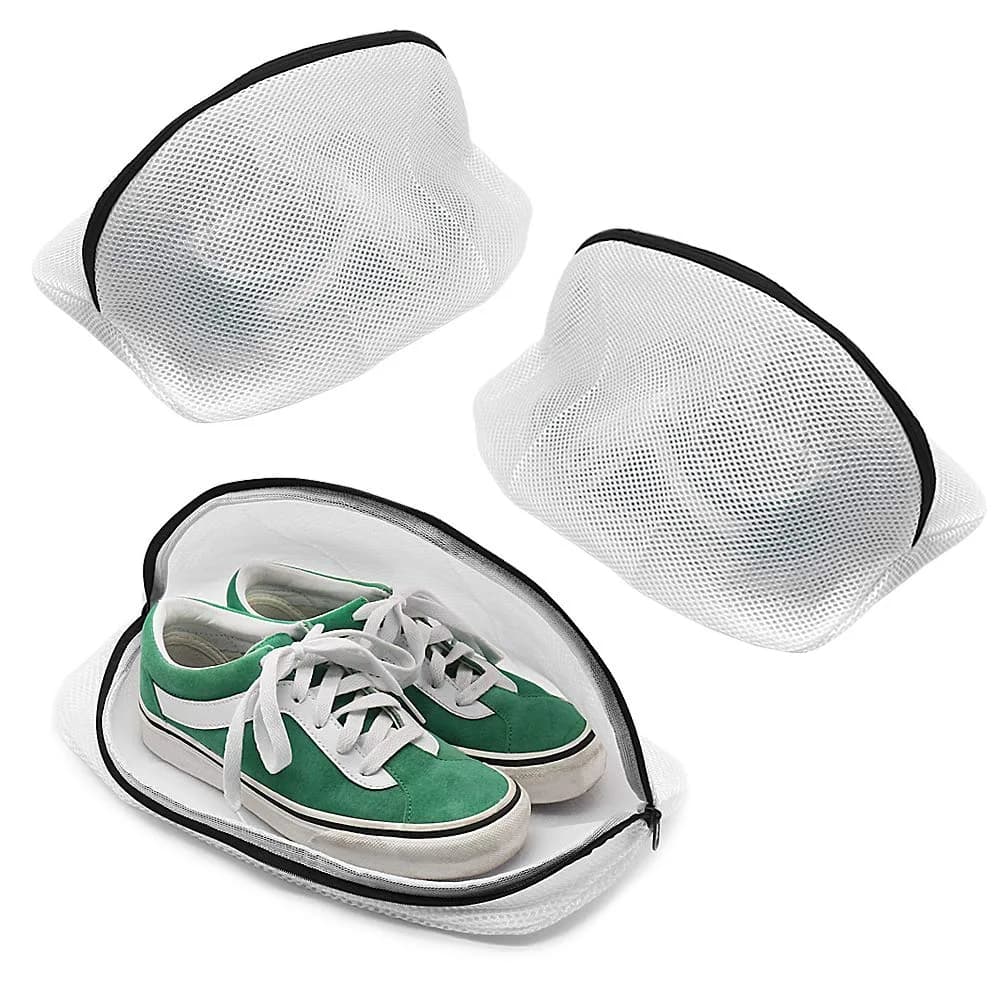 Tenn Well 3Pcs Mesh Laundry Bags for Shoes Sneakers Fits Size 12 | Breathable & Durable