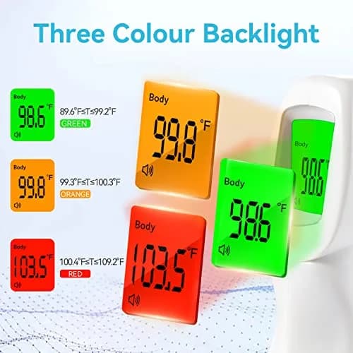 Berrcom Digital Infrared Forehead Thermometer 3 in 1 | Non Contact Fever Check for Kids & Adults thumbnail 2