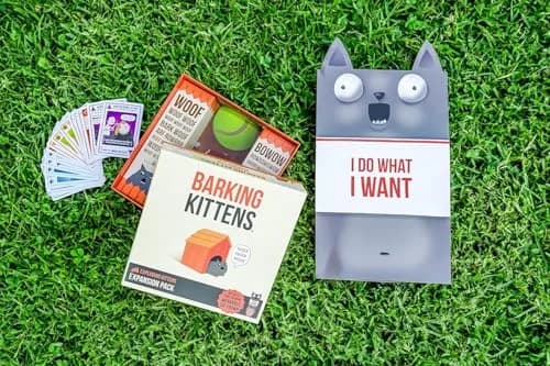 Exploding Kittens Barking Kittens Expansion Set 20 Cards + Cat Crown | Ages 7+ Family Party Game thumbnail 2