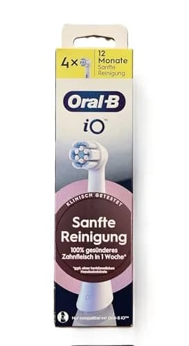 Oral-B iO Gentle Care Electric Toothbrush Head 4 Count (Pack of 1) | Soft Bristles for Sensitive Gums thumbnail 1