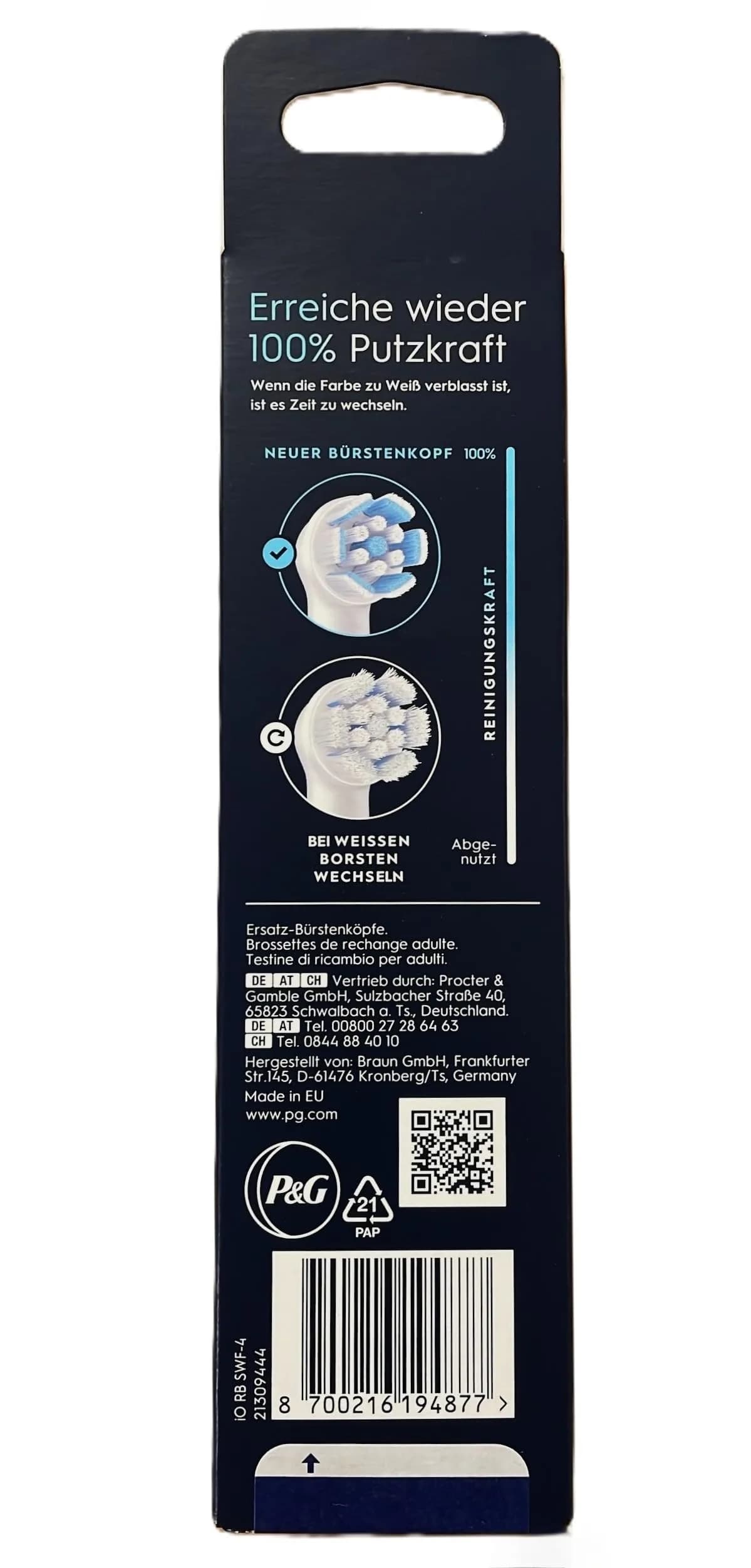 Oral-B iO Gentle Care Electric Toothbrush Head 4 Count (Pack of 1) | Soft Bristles for Sensitive Gums - view 2