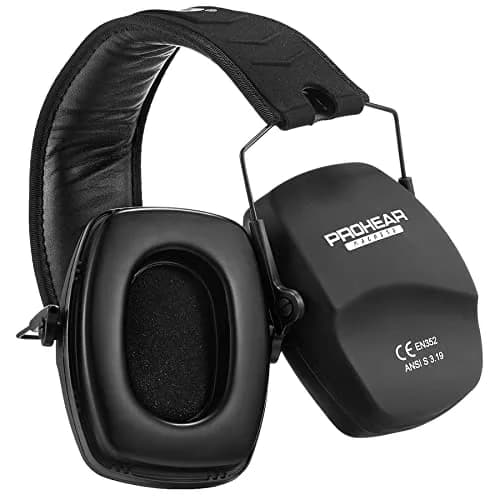 PROHEAR 016-Gel Shooting Ear Protection, NRR 26dB, Gel Cushions | Foldable Passive Earmuffs for Loud Noise thumbnail 1