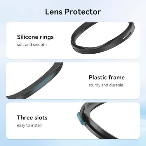 AMVR Glasses Spacer Compatible with Oculus Quest 2 & Rift S | Soft Silicone Anti-Scratch Ring, 3 Sizes, Protect VR Lens & Prescription Glasses thumbnail 4