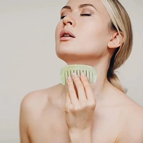 LEOSENSE Scalp Massage Comb for Hair Growth & Stress Relief | Jade Gua Sha Head Scratcher (55g) thumbnail 4