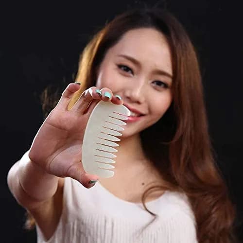 LEOSENSE Scalp Massage Comb for Hair Growth & Stress Relief | Jade Gua Sha Head Scratcher (55g) thumbnail 6