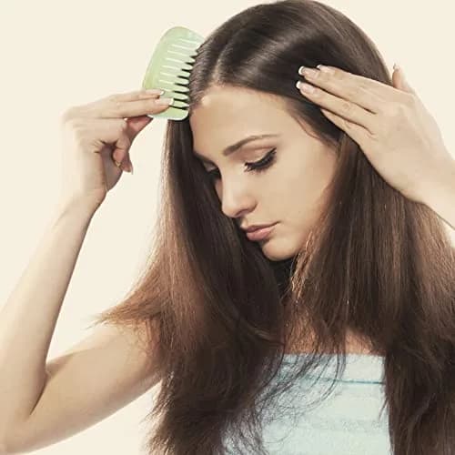 LEOSENSE Scalp Massage Comb for Hair Growth & Stress Relief | Jade Gua Sha Head Scratcher (55g) thumbnail 3