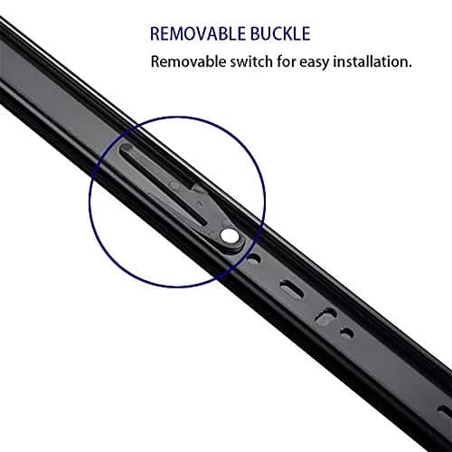 Tobinice 6 Pairs of 12 Inch Full Extension Side Mount Drawer Slides | Silent Steel Ball Bearing Hardware thumbnail 4
