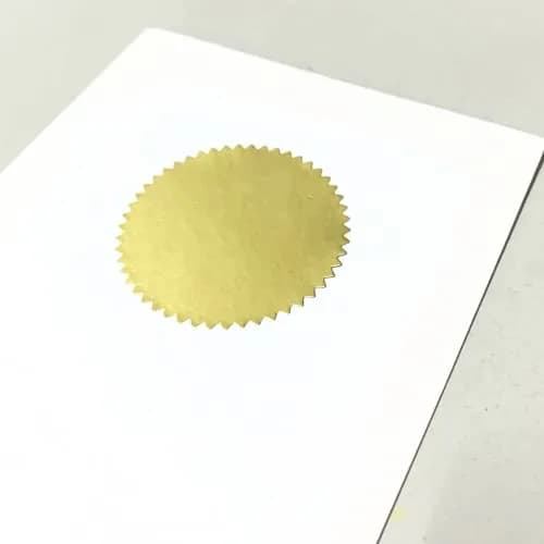 TownStix Gold Foil Seal Stickers for Certificates - 2 inch (5.1 cm) | Pack of 200 thumbnail 4