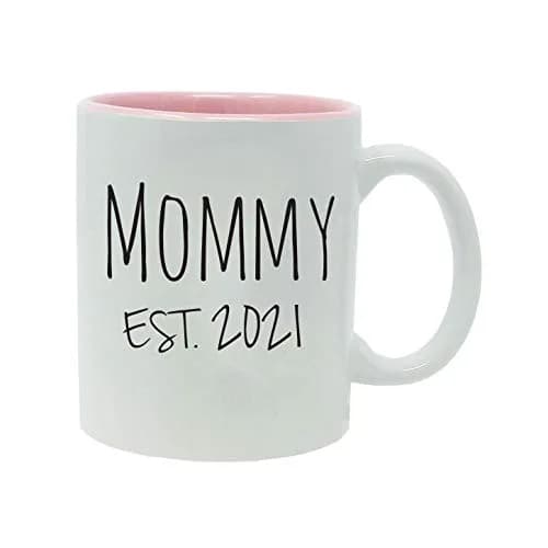 CustomGiftsNow Mommy Established Est. 2021 Ceramic Coffee Mug 312 ml (11 Ounce) | Permanent Image Quality thumbnail 1