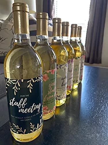 Harper & Ivy Designs Teacher Appreciation Wine Bottle Labels | Funny Gifts for Women & Teachers thumbnail 9