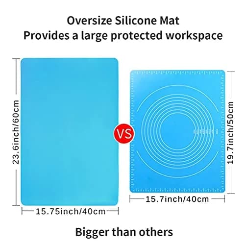 QPIX DIGITAL Extra Large Silicone Craft Mat 59.94cm x 40cm (23.62x15.75 inches) | Food-Grade BPA-Free & Heat Resistant thumbnail 5