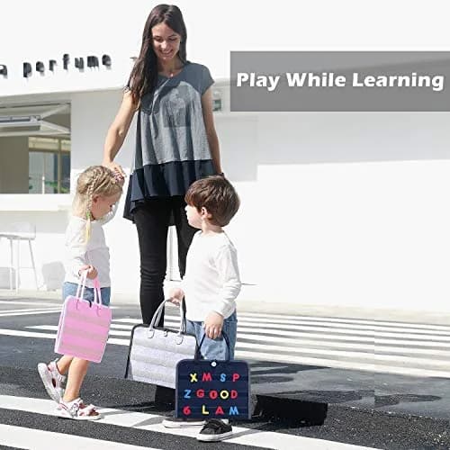 Esjay Blue Alphabet Busy Board 45 cm (17.7 inch) | Montessori Educational Toy for Fine Motor Skills thumbnail 5