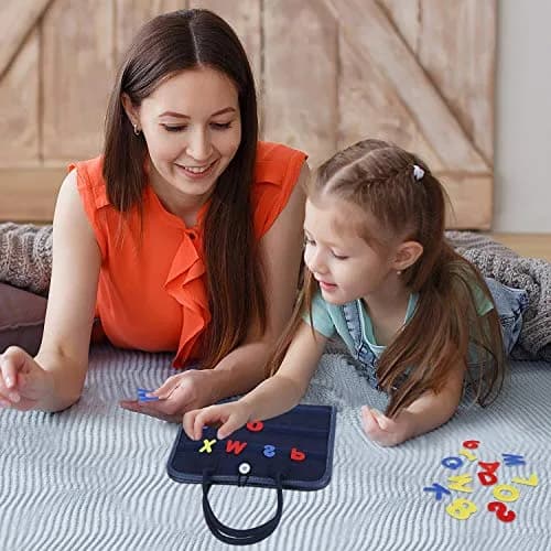 Esjay Blue Alphabet Busy Board 45 cm (17.7 inch) | Montessori Educational Toy for Fine Motor Skills thumbnail 3