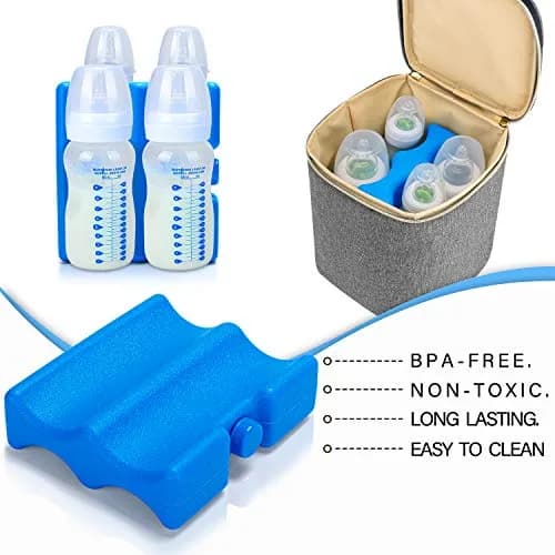 Teamoy Breastmilk Ice Pack Medium 16.8cm x 19cm x 5.4cm | BPA-Free Ice Pack for Breastmilk Storage thumbnail 4