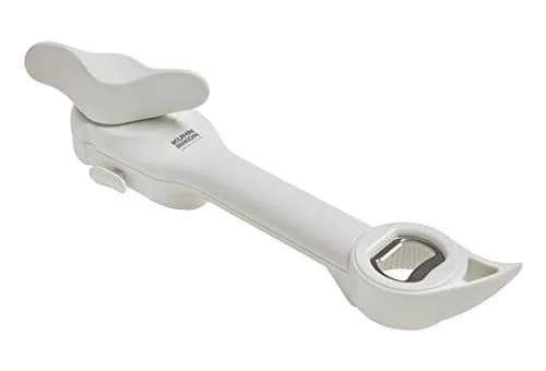 Kuhn Rikon 5-in-1 Auto Safety Master Opener for Cans, Bottles and Jars, White, 9 x 2.75 inches | Swiss Precision Kitchen Gadget thumbnail 1