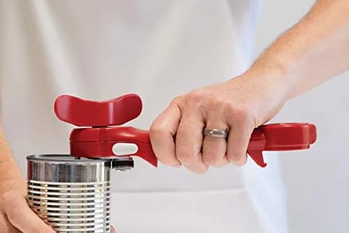 Kuhn Rikon 5-in-1 Auto Safety Master Opener for Cans, Bottles and Jars, White, 9 x 2.75 inches | Swiss Precision Kitchen Gadget thumbnail 4