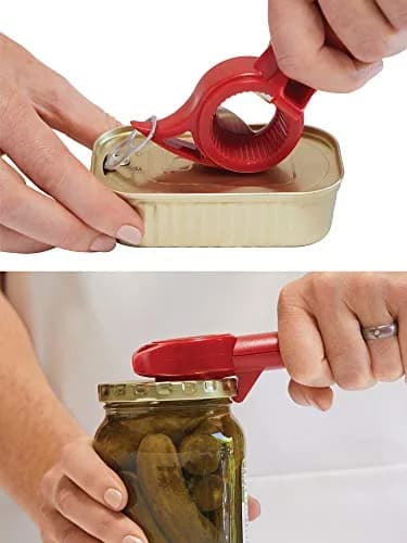 Kuhn Rikon 5-in-1 Auto Safety Master Opener for Cans, Bottles and Jars, White, 9 x 2.75 inches | Swiss Precision Kitchen Gadget thumbnail 6