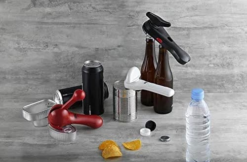 Kuhn Rikon 5-in-1 Auto Safety Master Opener for Cans, Bottles and Jars, White, 9 x 2.75 inches | Swiss Precision Kitchen Gadget thumbnail 7