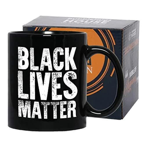 Bubble Hugs Black Lives Matter Coffee Mug 11oz | Racial Equality Inspirational Gift thumbnail 1
