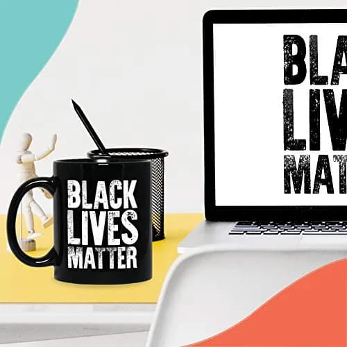 Bubble Hugs Black Lives Matter Coffee Mug 11oz | Racial Equality Inspirational Gift thumbnail 6