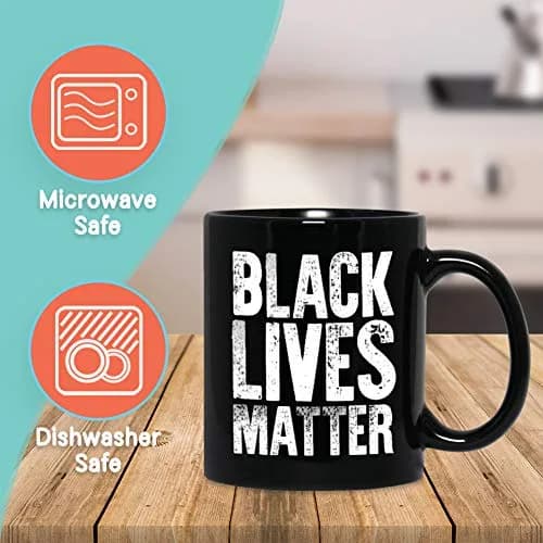 Bubble Hugs Black Lives Matter Coffee Mug 11oz | Racial Equality Inspirational Gift thumbnail 2