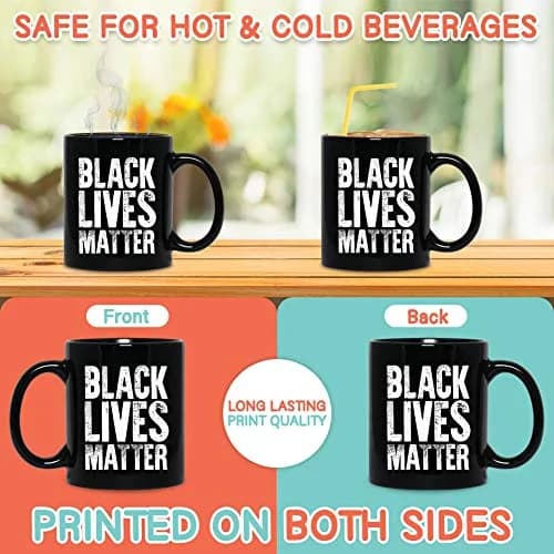 Bubble Hugs Black Lives Matter Coffee Mug 11oz | Racial Equality Inspirational Gift thumbnail 3