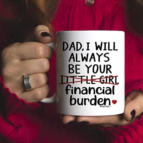 MyCozyCups Father's Day Mug For Dad From Daughter | Funny 11oz Gift for Dad in India thumbnail 5
