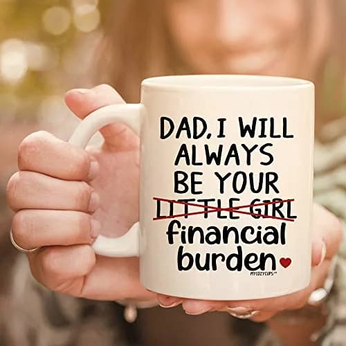 MyCozyCups Father's Day Mug For Dad From Daughter | Funny 11oz Gift for Dad in India thumbnail 2