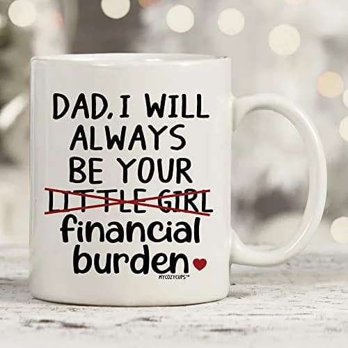 MyCozyCups Father's Day Mug For Dad From Daughter | Funny 11oz Gift for Dad in India thumbnail 4