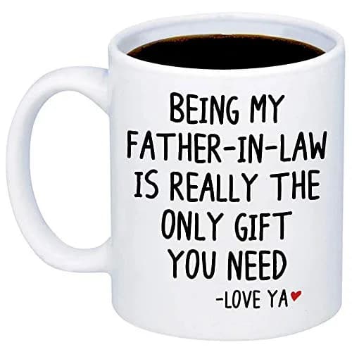MyCozyCups Father's Day Mug for In Law 11oz | Funny Sarcastic Gift for Dad-in-Law thumbnail 1