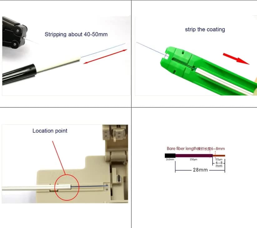 Leite LC UPC Fiber Optic Quick Connector 10-Pack with Tools | Single Mode Mechanical Fast Connector for FTTH CATV Network Instrument thumbnail 6