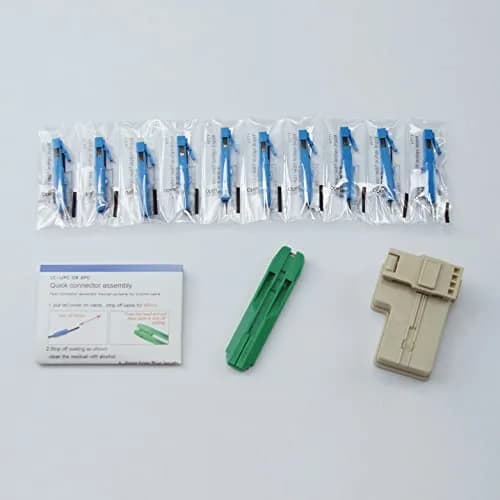Leite LC UPC Fiber Optic Quick Connector 10-Pack with Tools | Single Mode Mechanical Fast Connector for FTTH CATV Network Instrument thumbnail 3