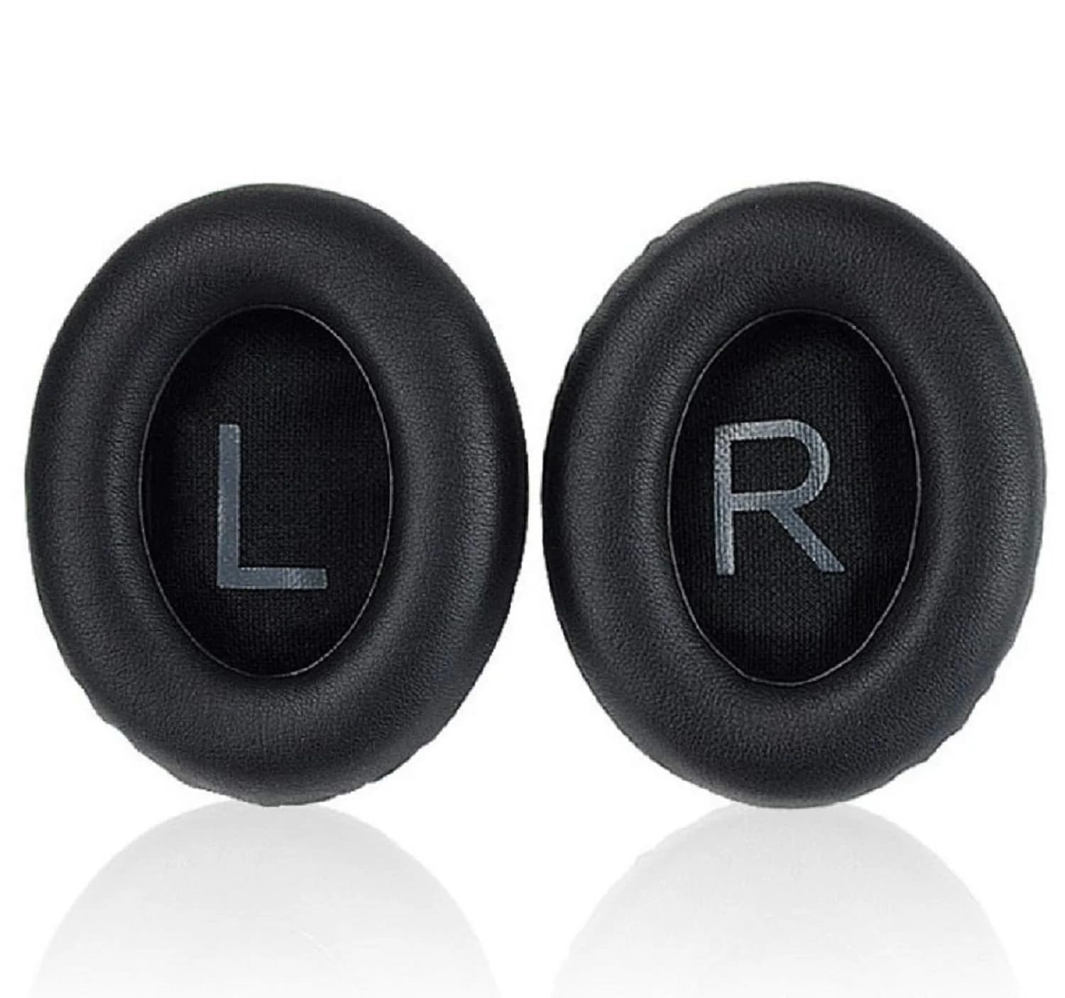 Luckvan Replacement Ear Pads for Bose 700 Headphones - NC700 Ear Pads Cushion Silver (2-Pack, 7.6cm x 10.2cm x 1.3cm) — Black