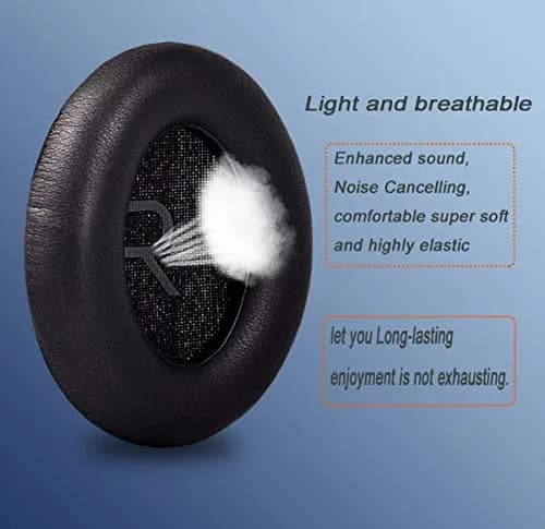 Luckvan Replacement Ear Pads for Bose 700 Headphones - NC700 Ear Pads Cushion, Black (5 in x 4 in x 0.5 in) thumbnail 4
