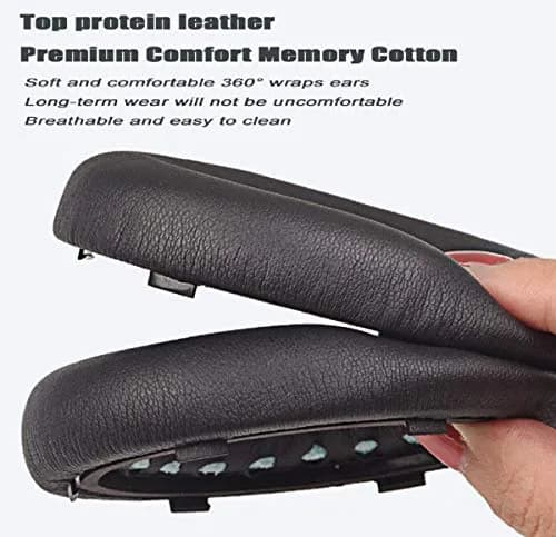 Luckvan Replacement Ear Pads for Bose 700 Headphones - NC700 Ear Pads Cushion, Black (5 in x 4 in x 0.5 in) thumbnail 3
