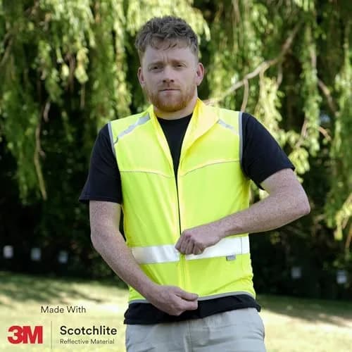 Salzmann Reflective Running Vest | Lightweight, Breathable Hi Vis Vest thumbnail 3