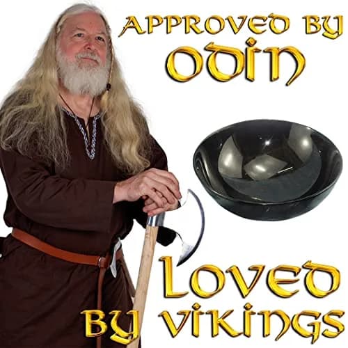Mythrojan Horn Bowl Handcrafted Small Serving Bowl with 100% Authentic Horn for Multifunction Soup Bowl Viking Norse Medieval Kitchen Accessory Vintage Home Decor Gift - 6" thumbnail 1