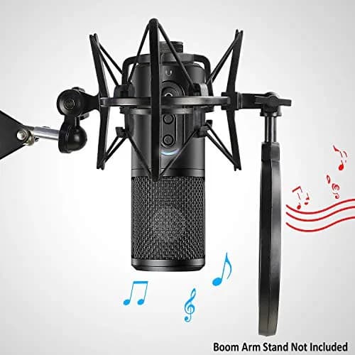 YOUSHARES Shock Mount with Pop Filter & Windscreen for Audio-Technica ATR2500X/ATR2500 USB Mics | Reduces Vibration Noise thumbnail 4