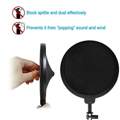 YOUSHARES Shock Mount with Pop Filter & Windscreen for Audio-Technica ATR2500X/ATR2500 USB Mics | Reduces Vibration Noise thumbnail 3