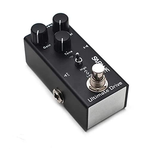 SAPHUE Ultimate Drive Guitar Effects Pedal Gain/Level/Tone Knob 9V | Classic Rock Tone, True Bypass, Compact Metal Shell thumbnail 1