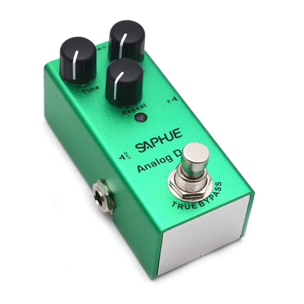 SAPHUE Classic Chorus Guitar Effects Pedal 10.67cm (4.2in) | True Bypass Analog Tone — Dark Green