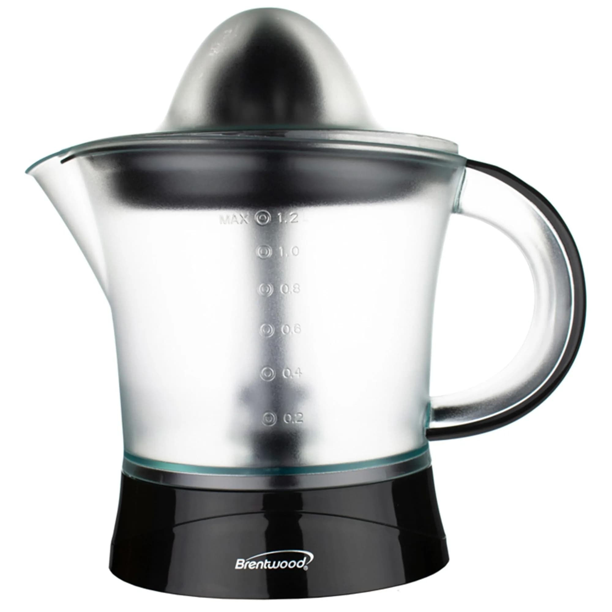 Brentwood Black Juicer 40-Ounce | Powerful Electric Citrus Juicer for Home Use — Black