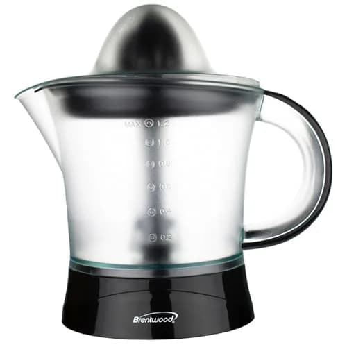 Brentwood Black Juicer 40-Ounce | Powerful Electric Citrus Juicer for Home Use thumbnail 1