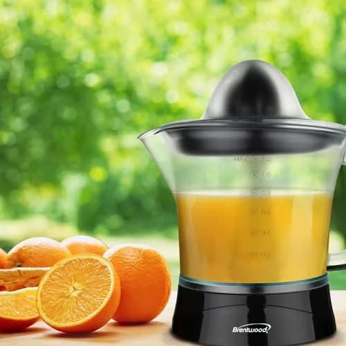 Brentwood Black Juicer 40-Ounce | Powerful Electric Citrus Juicer for Home Use thumbnail 3