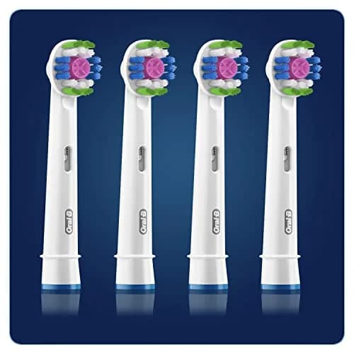 Oral-B 3D White Electric Toothbrush Head Replacement 4 Count | Whitens Teeth from Day 1 thumbnail 2