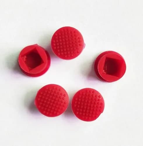 nbparts Red 5pcs TrackPoint Keyboard Mouse Cap Soft Dome for Lenovo ThinkPad Laptops | Fits T420 and Older Models thumbnail 1