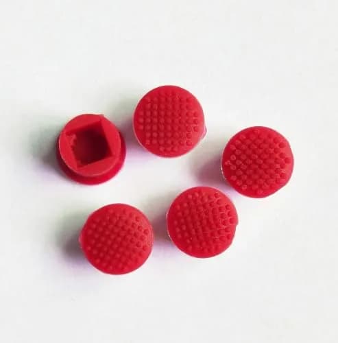 nbparts Red 5pcs TrackPoint Keyboard Mouse Cap Soft Dome for Lenovo ThinkPad Laptops | Fits T420 and Older Models thumbnail 2