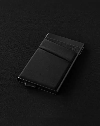 VULKIT Card Holder with Money Pocket & RFID Blocking Slim Metal Wallet Black | Holds 5-9 Cards thumbnail 5